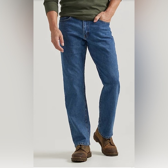 Wrangler Relaxed Fit Mens Blue Denim Jeans Size 28X29 100% Cotton Work Cowboy - Picture 2 of 11